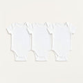 3-Pack Short-Sleeve Bodysuits - White