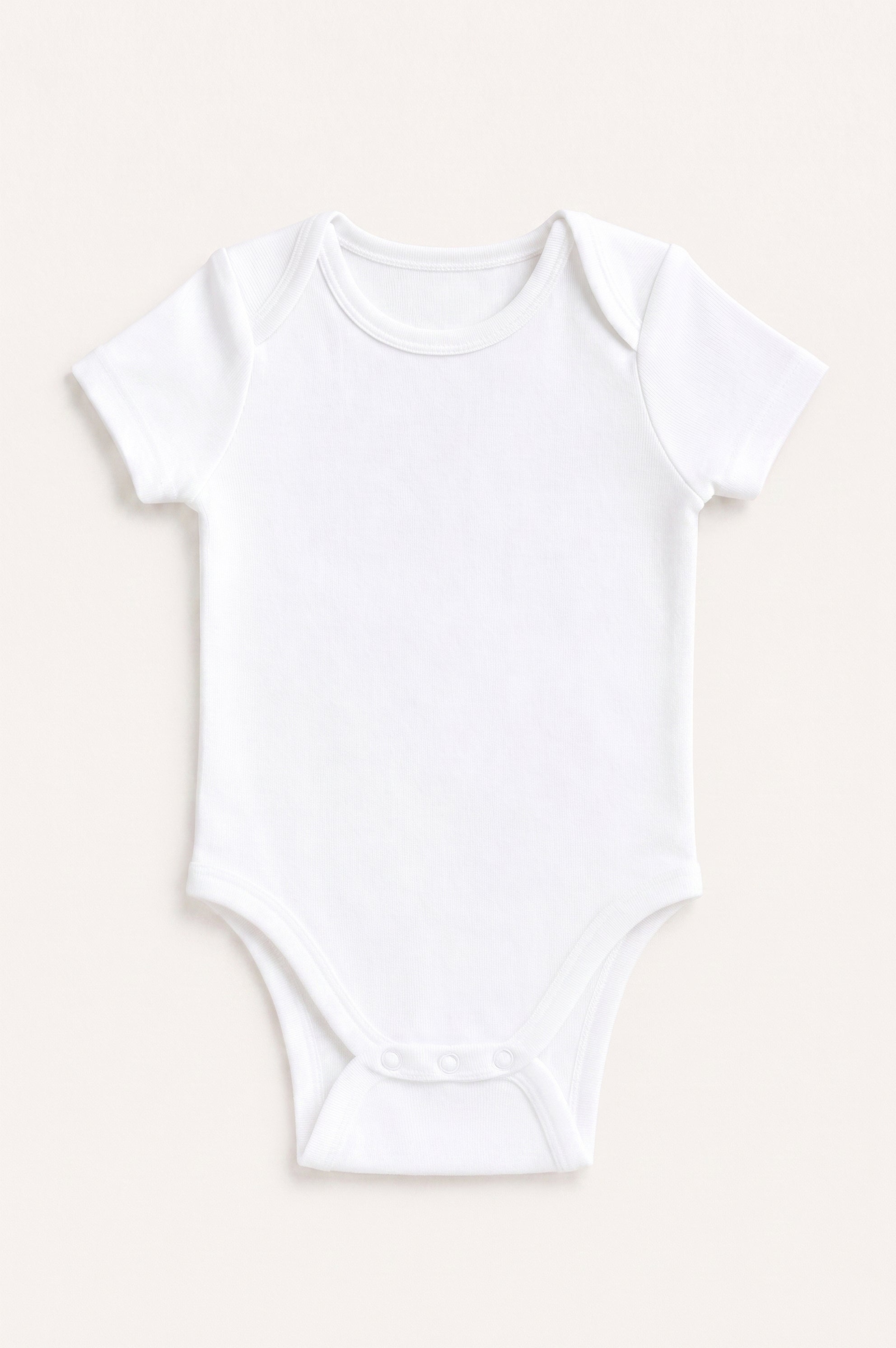 Short Sleeve Bodysuit - All White